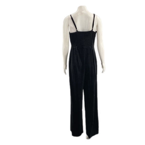 Jumpsuit Velour Wide Leg Spaghetti Straps - Picture 8 of 8